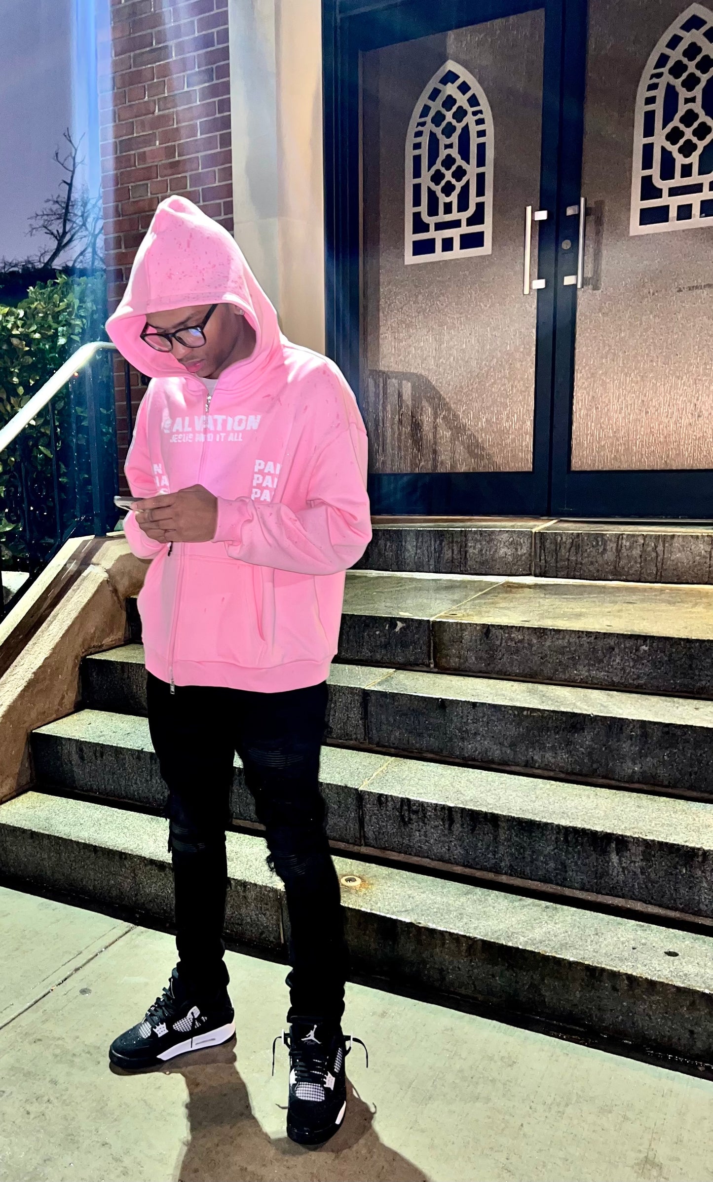 Pink Salvation Zip Up