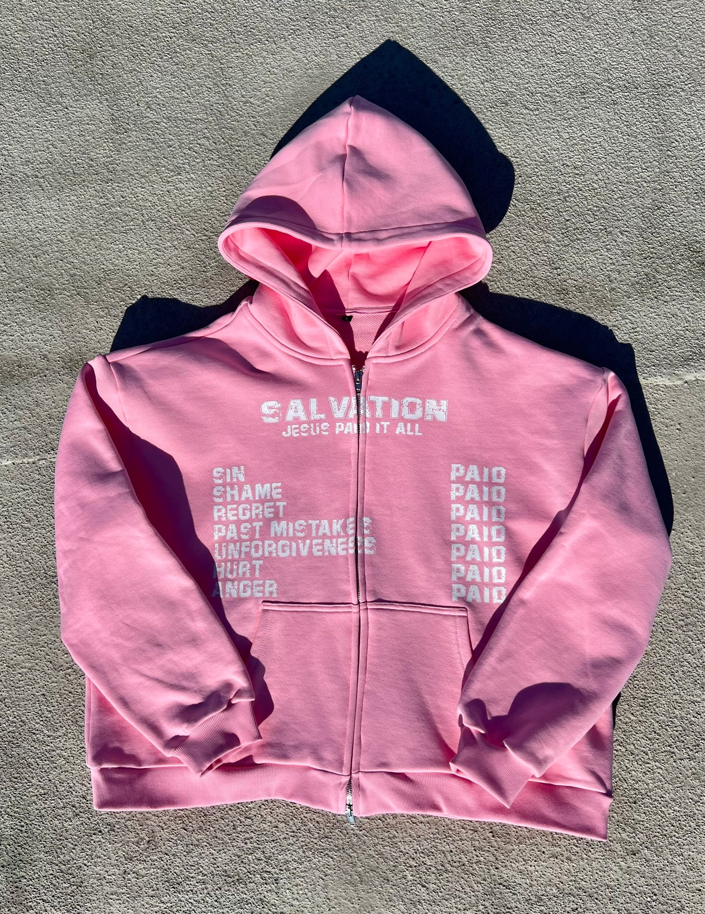 Pink Salvation Zip Up